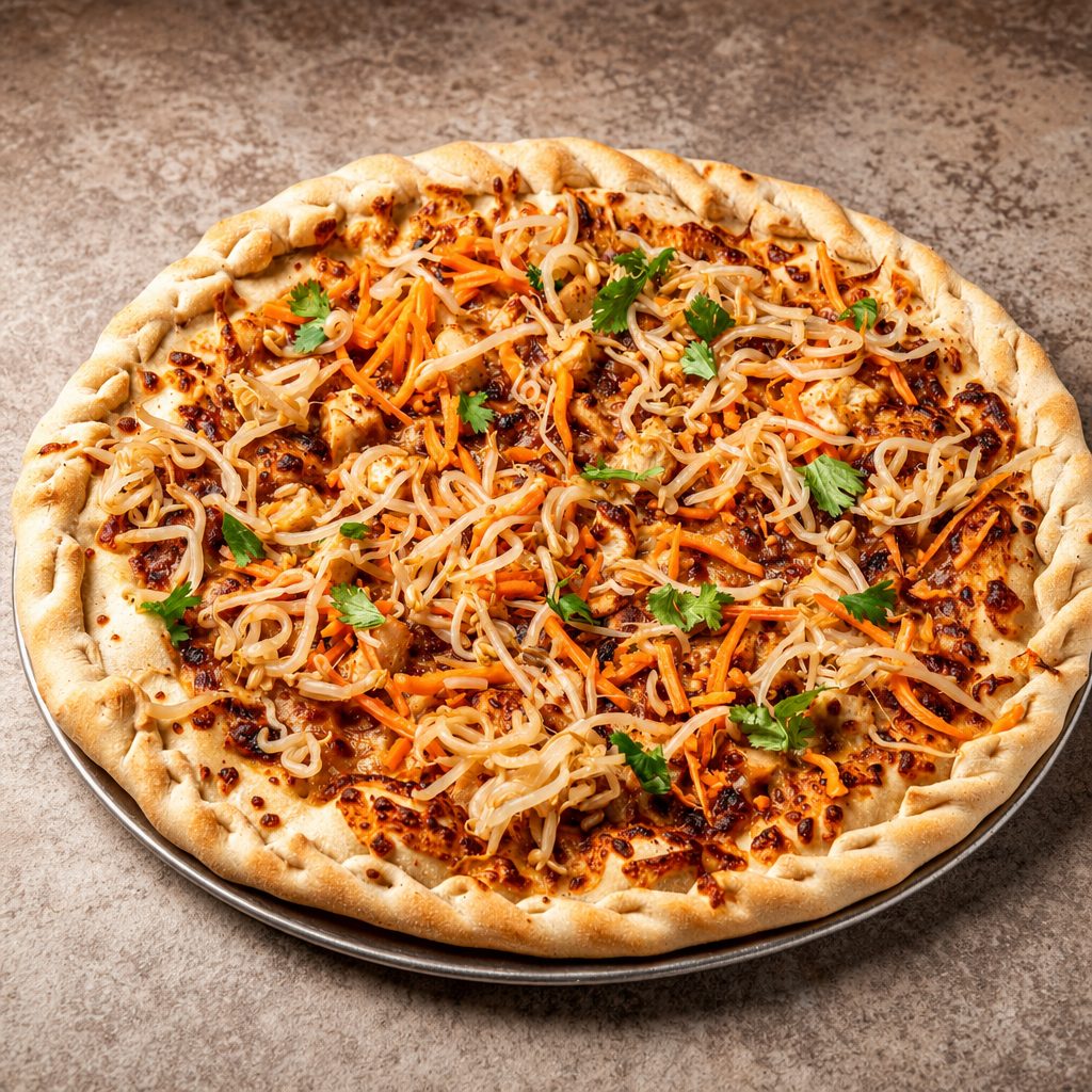 XL Thai Chicken Pizza.