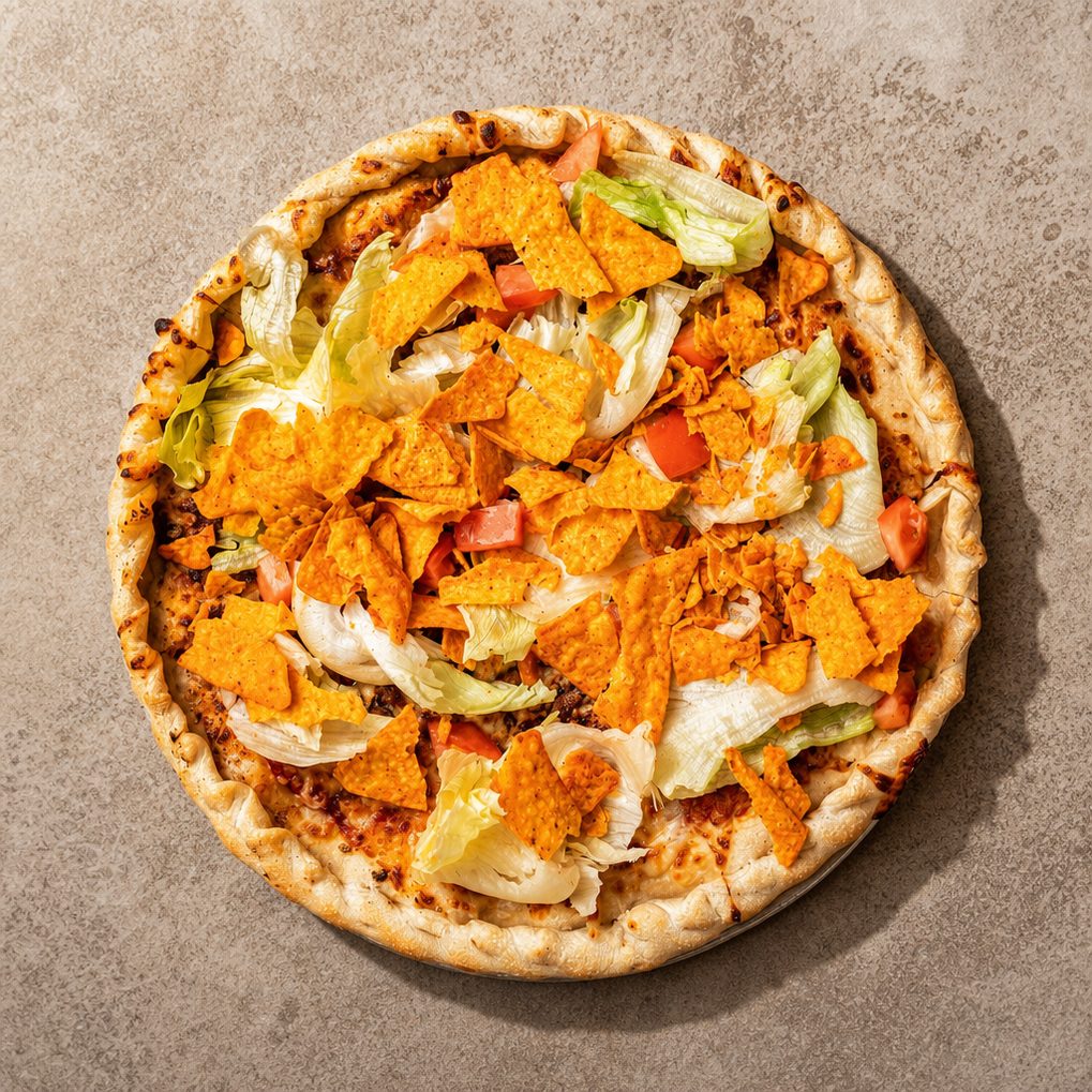 Medium Taco Pizza.
