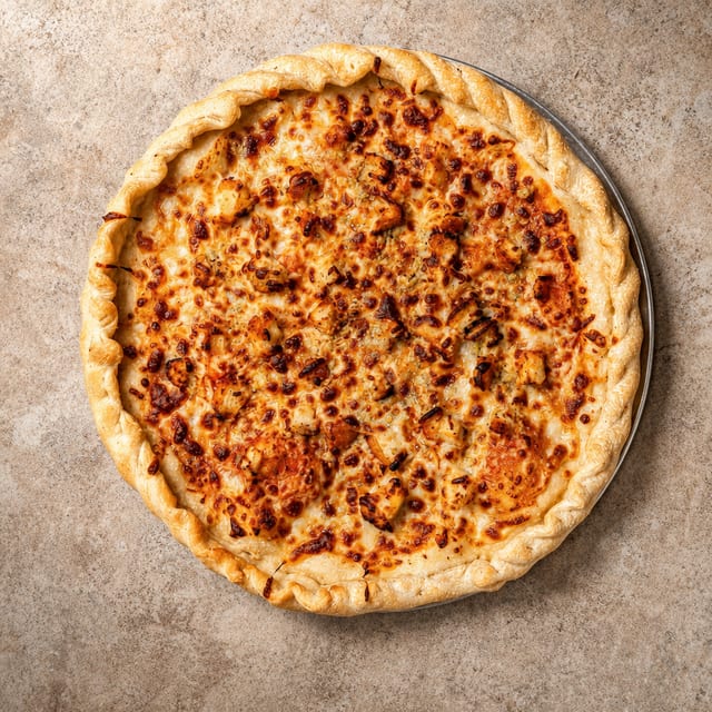 Large Buffalo Chicken Pizza.