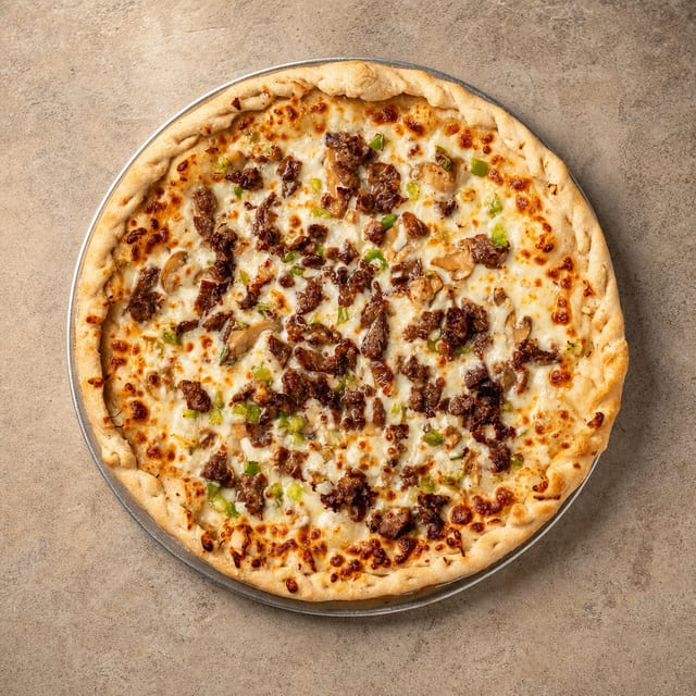 XL Philly Cheese Steak Pizza.
