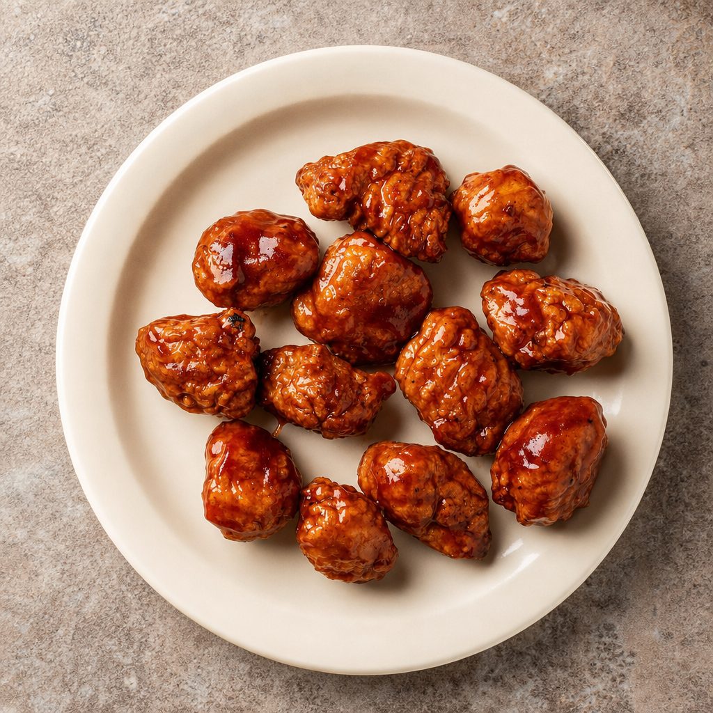 Honey Bourbon BBQ Wings (Boneless).