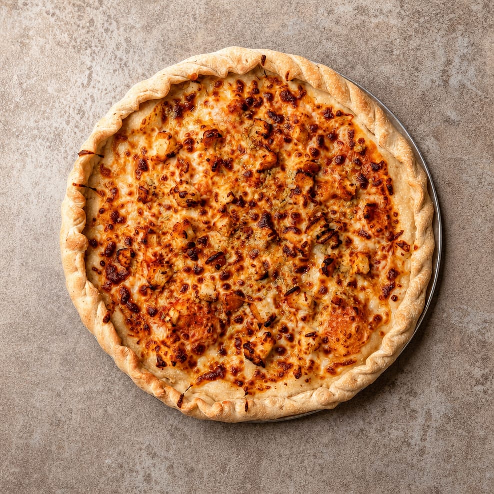 Mini Buffalo Chicken Pizza.